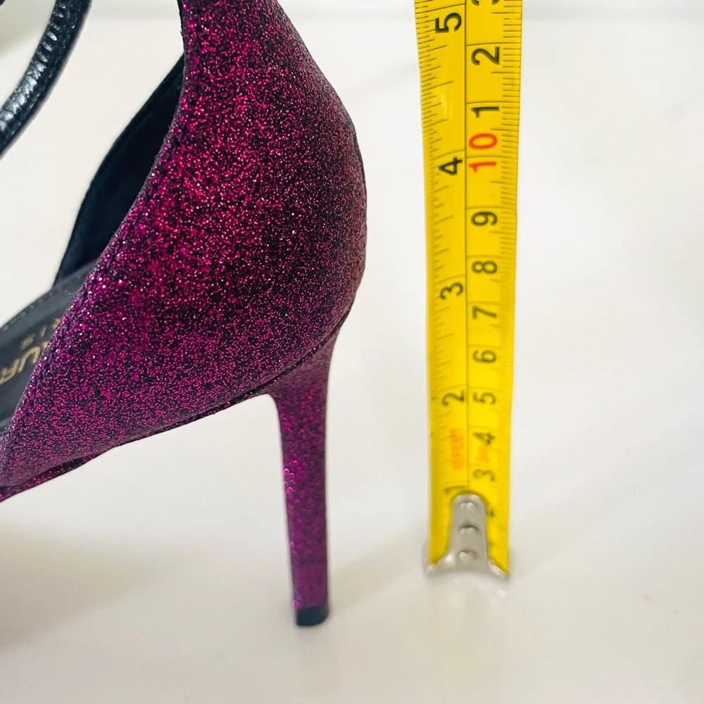 AUTHENTIC SAINT LAURENT GLITTER HEELS - Picture 11 of 12